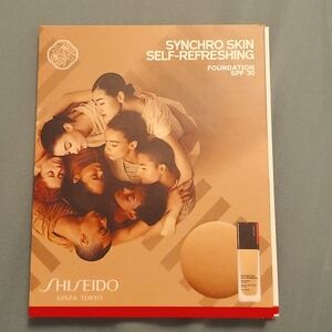 Shiseido Synchro Skin Self-Refreshing Foundation sample card